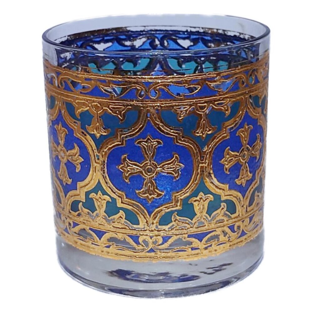 Vintage Georges Briard Firenze Lowball Glass Tumblers 1960s MCM